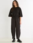 Mineral Ravi Drape Tee, Black product photo View 03 S