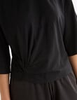Mineral Ravi Drape Tee, Black product photo View 04 S