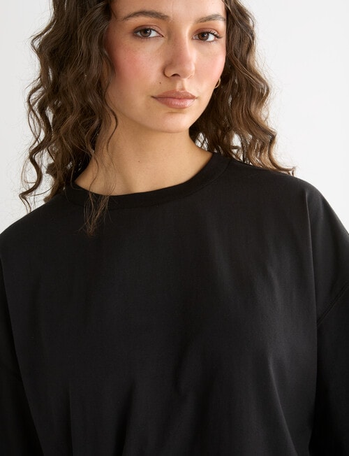Mineral Ravi Drape Tee, Black product photo View 05 L