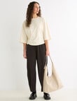 Mineral Ravi Drape Tee, Chalk product photo View 03 S