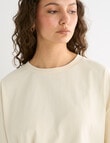 Mineral Ravi Drape Tee, Chalk product photo View 05 S