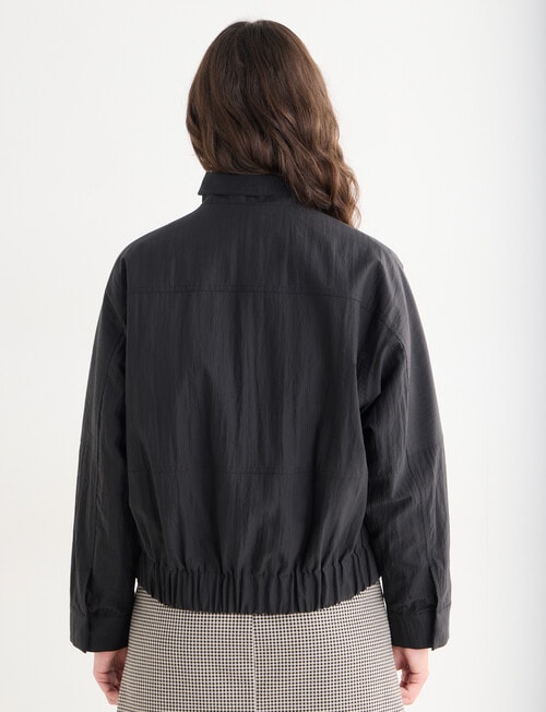 Mineral Heidi Bomber Jacket, Black product photo View 02 L