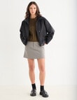 Mineral Heidi Bomber Jacket, Black product photo View 03 S