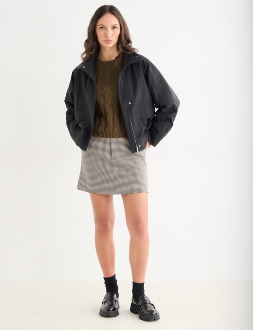 Mineral Heidi Bomber Jacket, Black product photo View 03 L