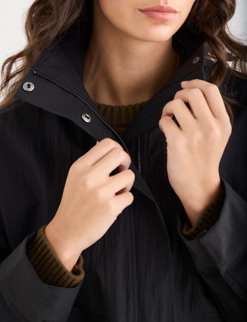 Mineral Heidi Bomber Jacket, Black product photo View 04 L