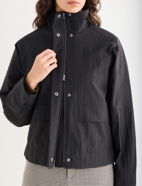 Mineral Heidi Bomber Jacket, Black product photo View 05 L