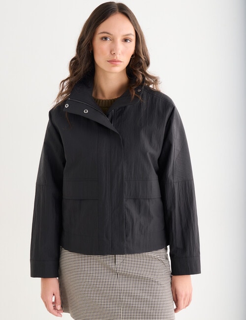 Mineral Heidi Bomber Jacket, Black product photo View 07 L