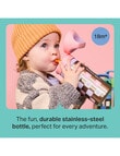 Tommee Tippee ON THE GO Stainless Steel Straw Bottle, 355ml, 18m+, Assorted Colours product photo View 07 S