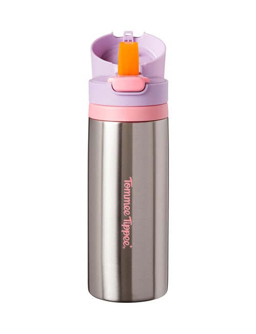 Tommee Tippee ON THE GO Stainless Steel Straw Bottle 500ml, 24m+, Assorted Colours product photo
