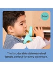 Tommee Tippee ON THE GO Stainless Steel Straw Bottle 500ml, 24m+, Assorted Colours product photo View 07 S