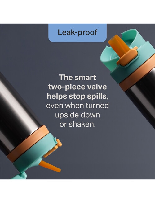 Tommee Tippee ON THE GO Stainless Steel Straw Bottle 500ml, 24m+, Assorted Colours product photo View 10 L