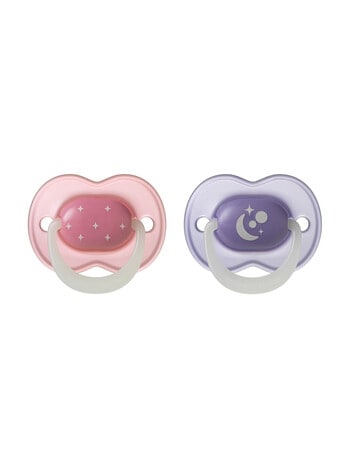 Tommee Tippee Night Glow Soother, 2-Pack, Assorted colours - 6-18 m product photo