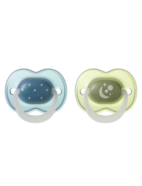 Tommee Tippee Night Glow Soother, 2-Pack, Assorted colours - 6-18 m product photo View 02 L