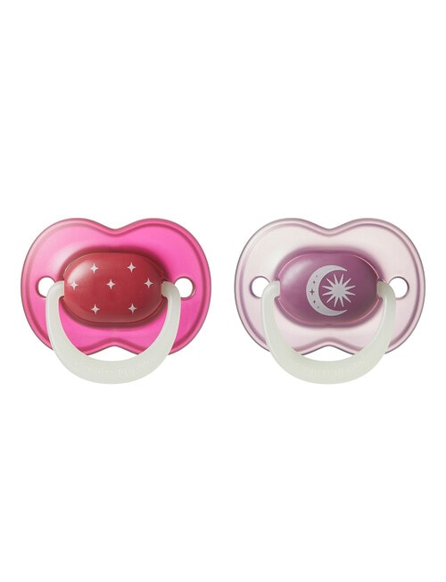 Tommee Tippee Night Glow Soother, 2-Pack, Assorted colours - 18-24 m product photo