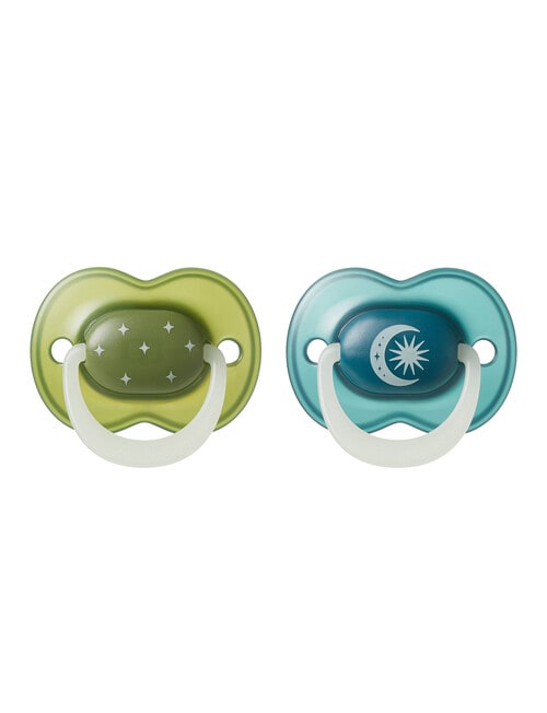 Tommee Tippee Night Glow Soother, 2-Pack, Assorted colours - 18-24 m product photo View 02 L