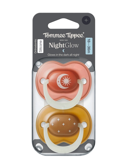 Tommee Tippee Night Glow Soother, 2-Pack, Assorted colours - 18-24 m product photo View 06 L