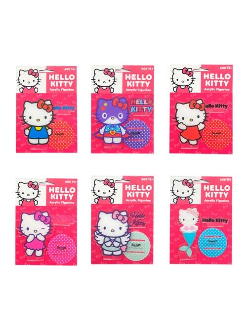 Hello Kitty 2D Acrylic Figures, Assorted product photo