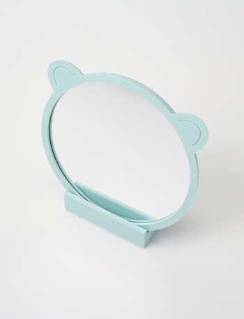 Teeny Weeny Bear Tummy Time Mirror with Stand, Sage product photo