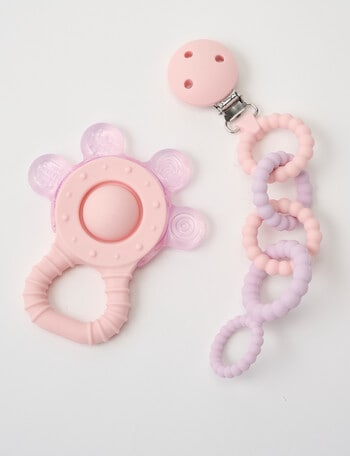 Teeny Weeny Silicone Popper Teether Chain, Lilac product photo