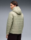 Puma Essential Hooded Padded Jacket, Lux Army product photo View 02 S