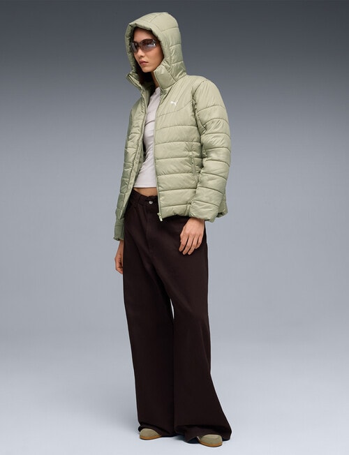 Puma Essential Hooded Padded Jacket, Lux Army product photo View 03 L