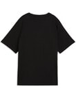 Puma Graphics Relaxed Flower Tee, Black product photo View 02 S