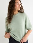 Mineral Boxy Oversized Alpaca Tee, Spout product photo