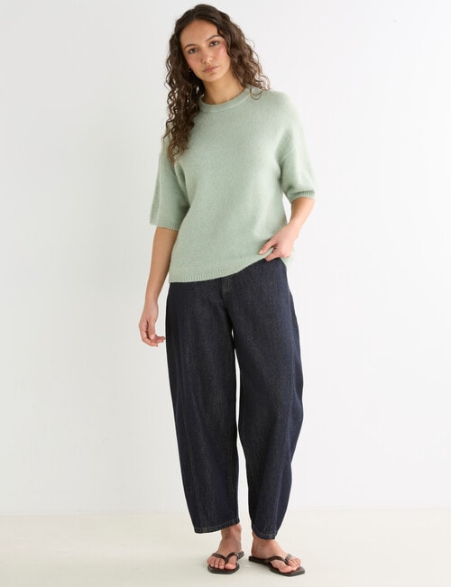 Mineral Boxy Oversized Alpaca Tee, Spout product photo View 03 L