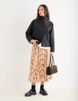 Mineral Check Suri Long Skirt, Grid product photo