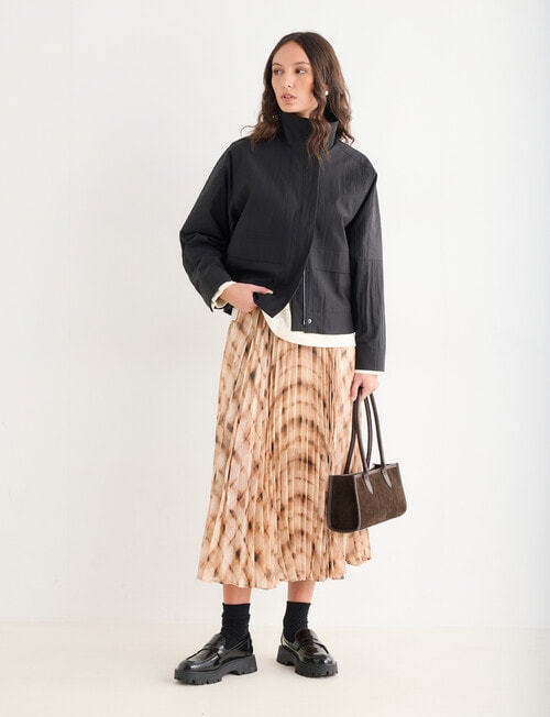 Mineral Check Suri Long Skirt, Grid product photo