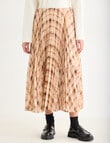 Mineral Check Suri Long Skirt, Grid product photo View 02 S