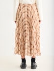Mineral Check Suri Long Skirt, Grid product photo View 03 S