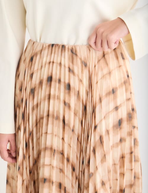 Mineral Check Suri Long Skirt, Grid product photo View 04 L