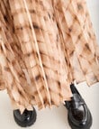 Mineral Check Suri Long Skirt, Grid product photo View 05 S