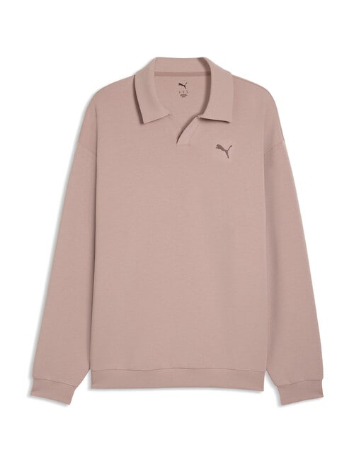 Puma Unisex Cloudspun Polo Shirt, Sandstone Heather product photo