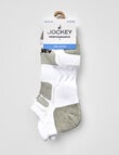 Jockey Woman Cool Active Low-Cut Socks, 2-Pack, White, 3-11 product photo View 02 S