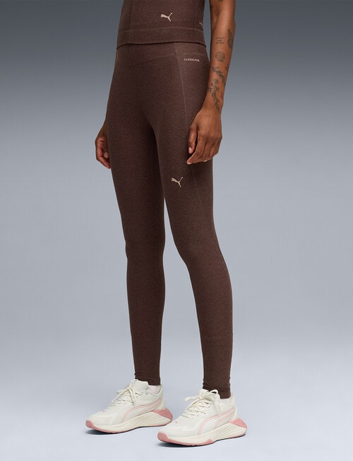 Puma Cloudspun Full Length Tight, Chocolate Brown Heather product photo
