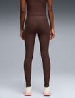 Puma Cloudspun Full Length Tight, Chocolate Brown Heather product photo View 02 S