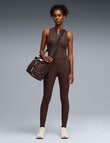 Puma Cloudspun Full Length Tight, Chocolate Brown Heather product photo View 03 S