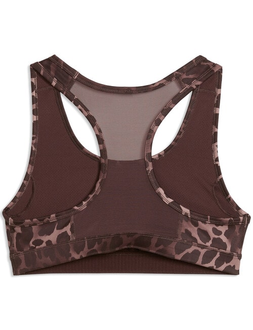 Puma Padded Spotted Haze Bra, Chocolate Brown product photo View 05 L
