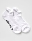 Jockey Woman Low Cut Heritage Heel tab Socks, 2-Pack, White, 3-11 product photo