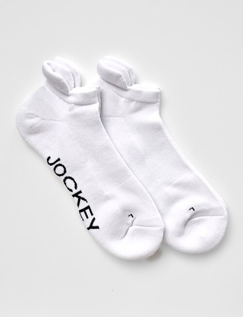 Jockey Woman Low Cut Heritage Heel tab Socks, 2-Pack, White, 3-11 product photo