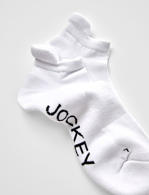 Jockey Woman Low Cut Heritage Heel tab Socks, 2-Pack, White, 3-11 product photo View 03 L