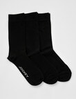 Jockey Woman Everyday Crew Socks, 3-Pack, Black, 3-11 product photo View 04 S