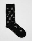 Jockey Woman Prem Fashion Crew Socks, Sweet Bow Black, 3-8 product photo