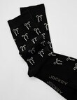 Jockey Woman Prem Fashion Crew Socks, Sweet Bow Black, 3-8 product photo View 04 S