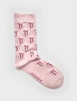 Jockey Woman Premium Fashion Crew Sock, Sweetbow Mauve, 3-8 product photo