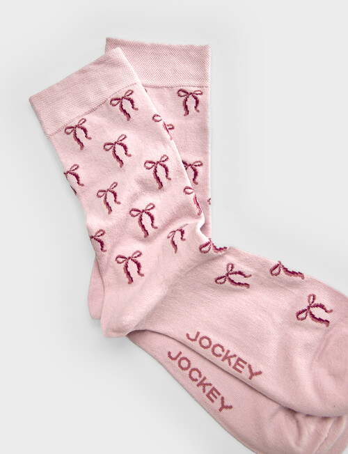 Jockey Woman Premium Fashion Crew Sock, Sweetbow Mauve, 3-8 product photo View 03 L