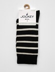 Jockey Woman Wool Blend Crew Socks, Black Stripe, 3-8 product photo View 02 S