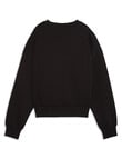 Puma Essential Elevated Oversized Logo Crew Sweatshirt, Black product photo View 05 S
